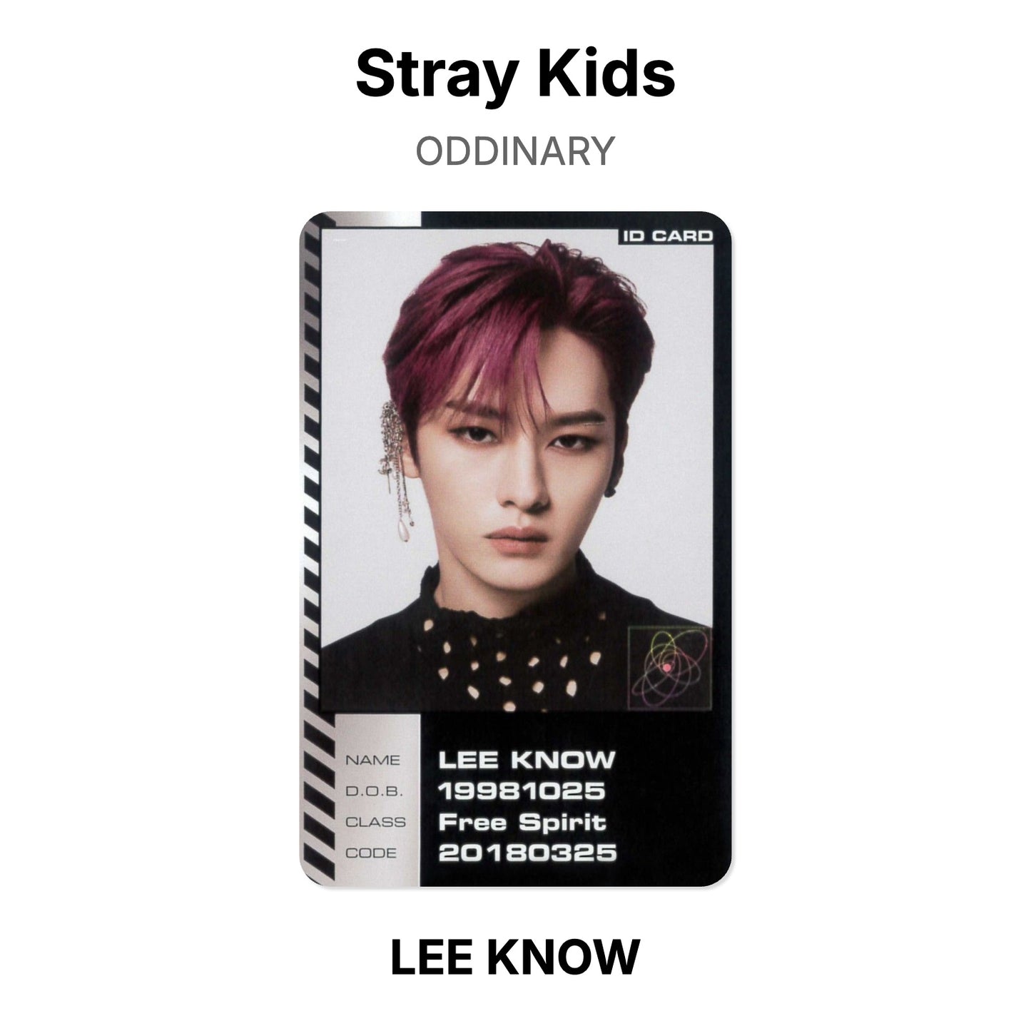 Stray Kids ODDINARY photocard oficial