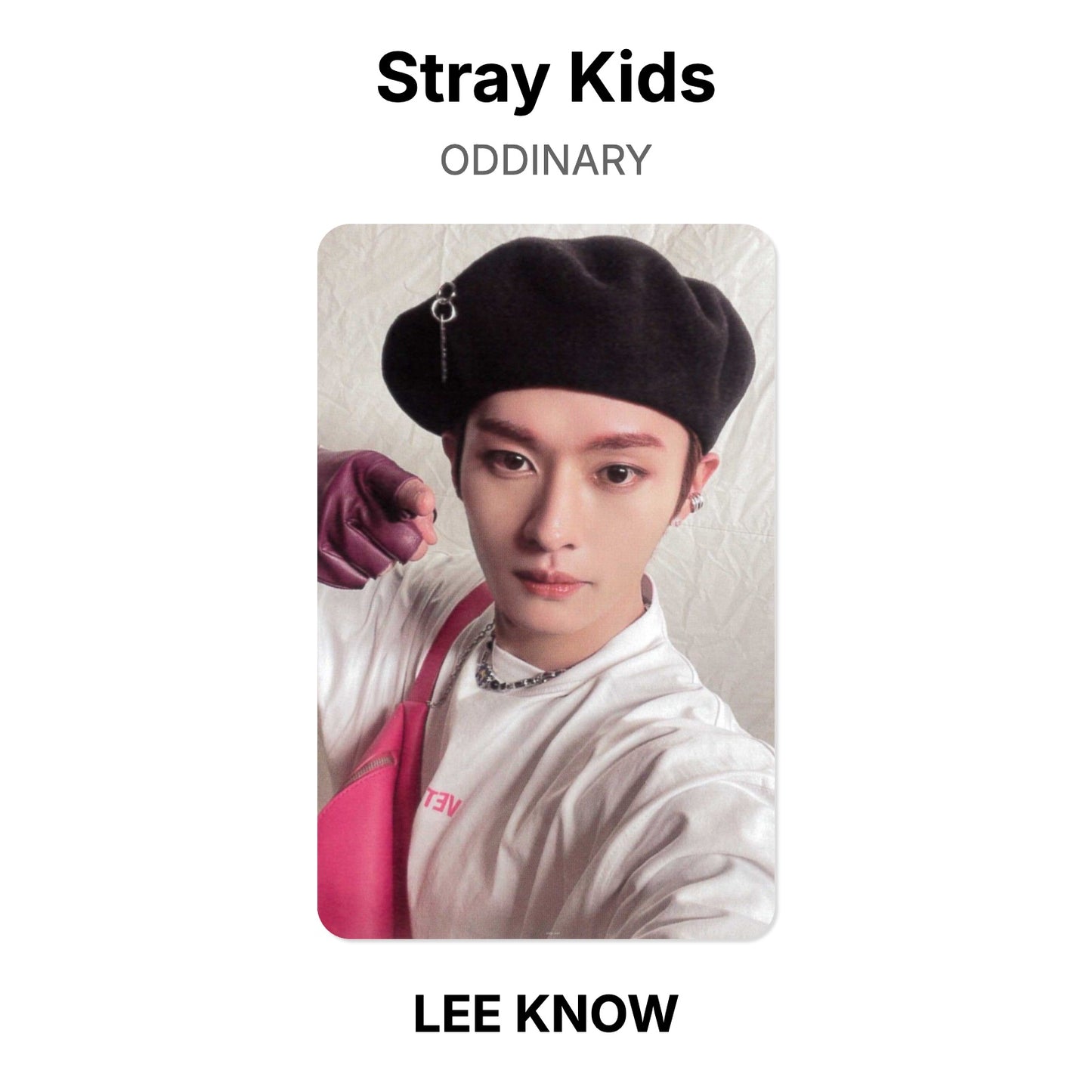 Stray Kids ODDINARY photocard oficial