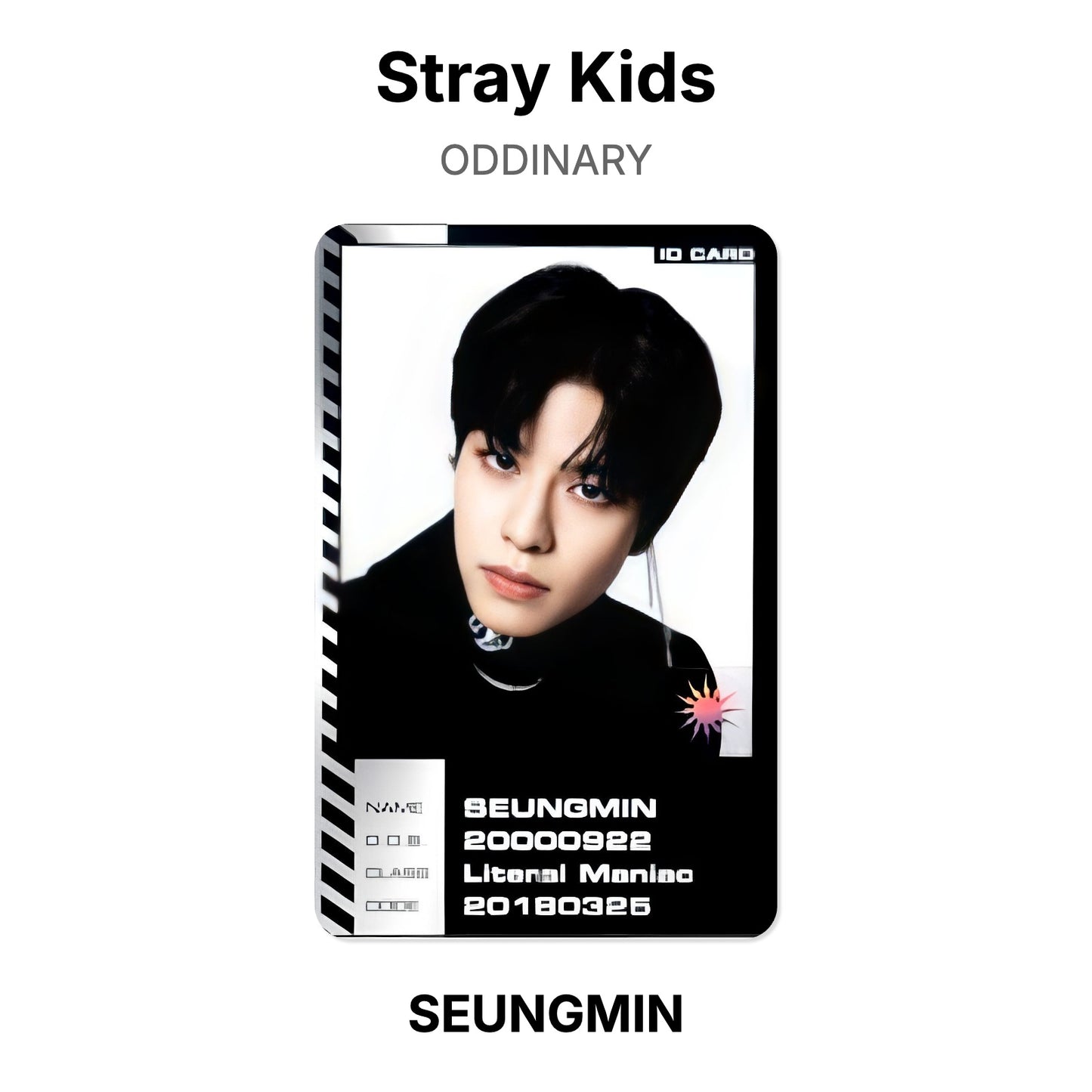 Stray Kids ODDINARY photocard oficial