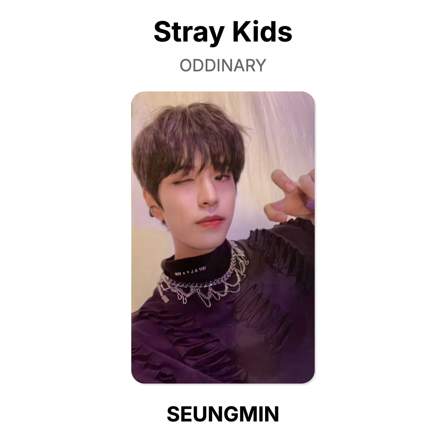 Stray Kids ODDINARY photocard oficial