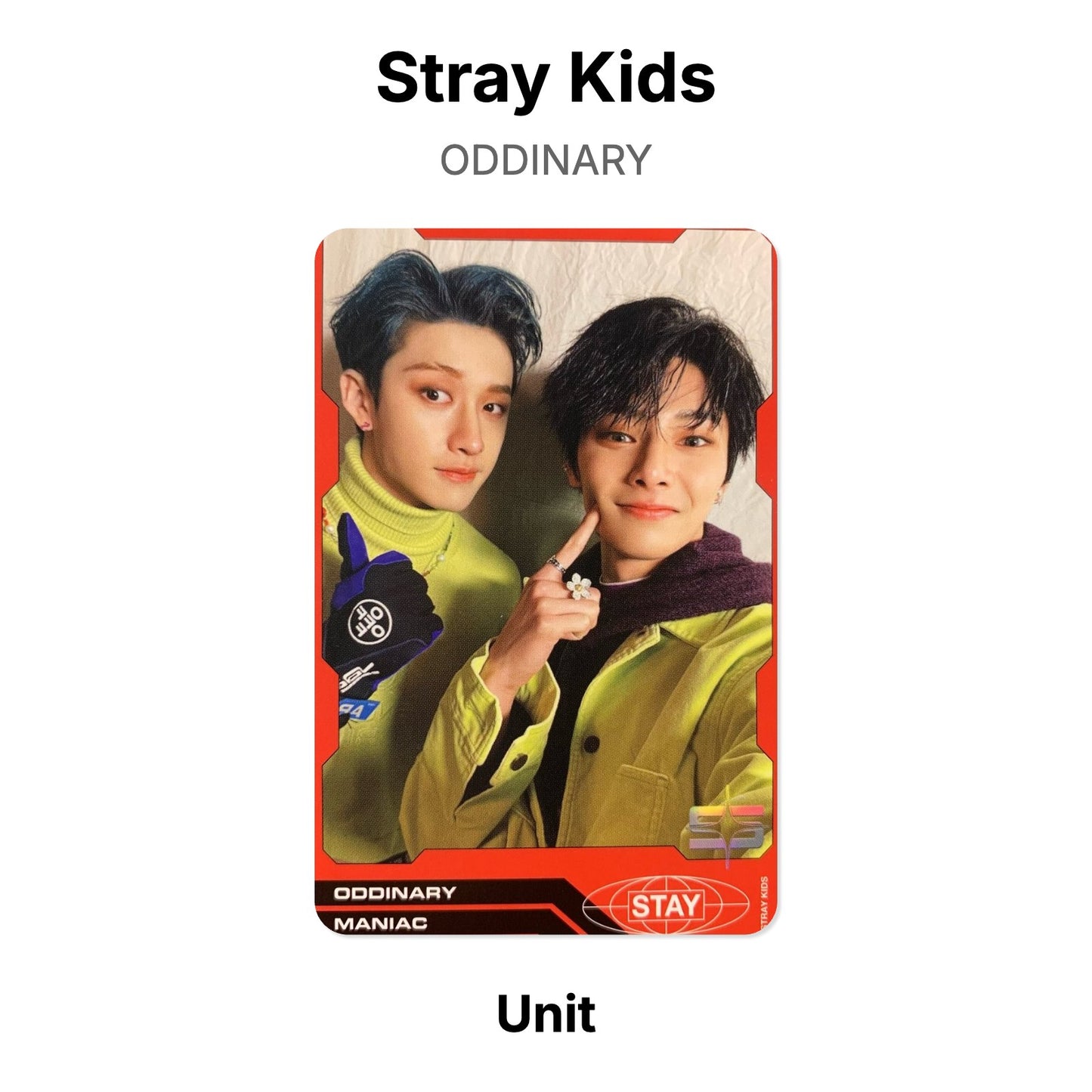 Stray Kids ODDINARY photocard oficial