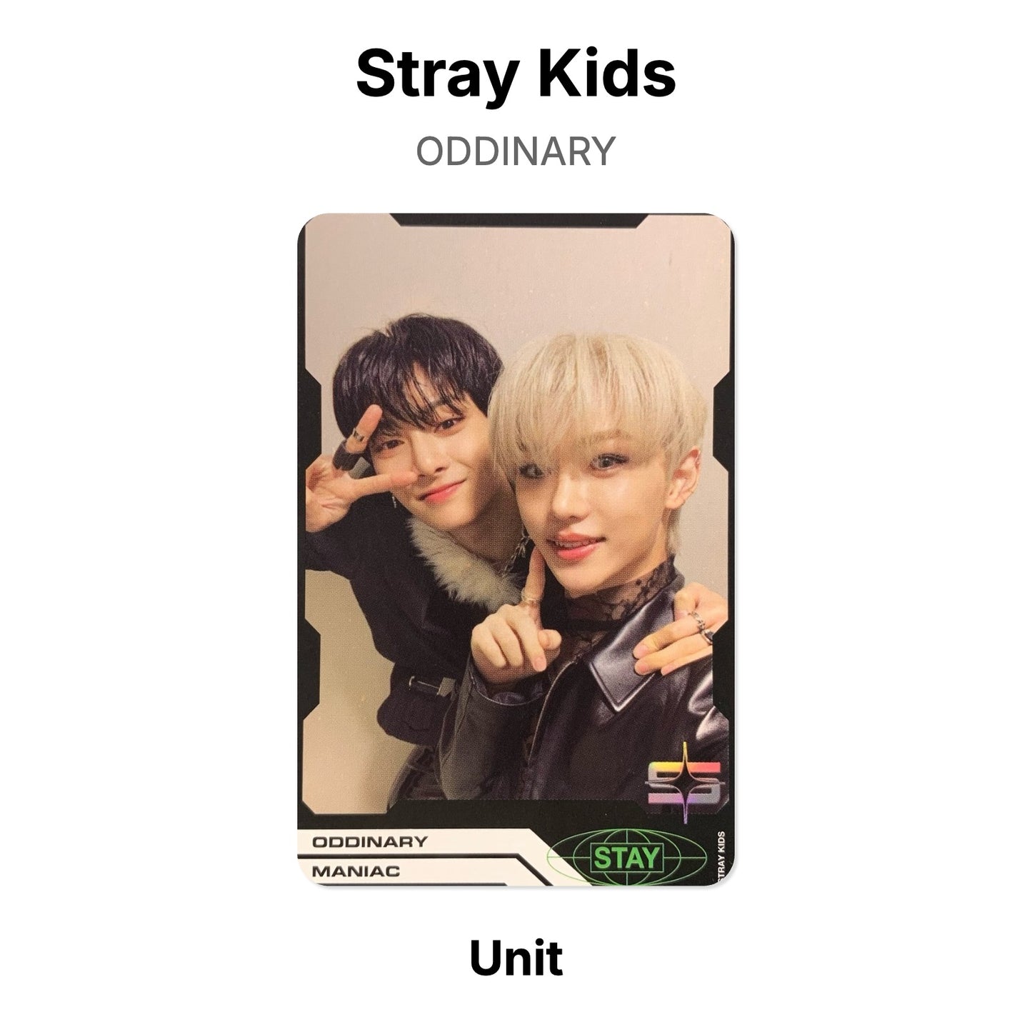 Stray Kids ODDINARY photocard oficial