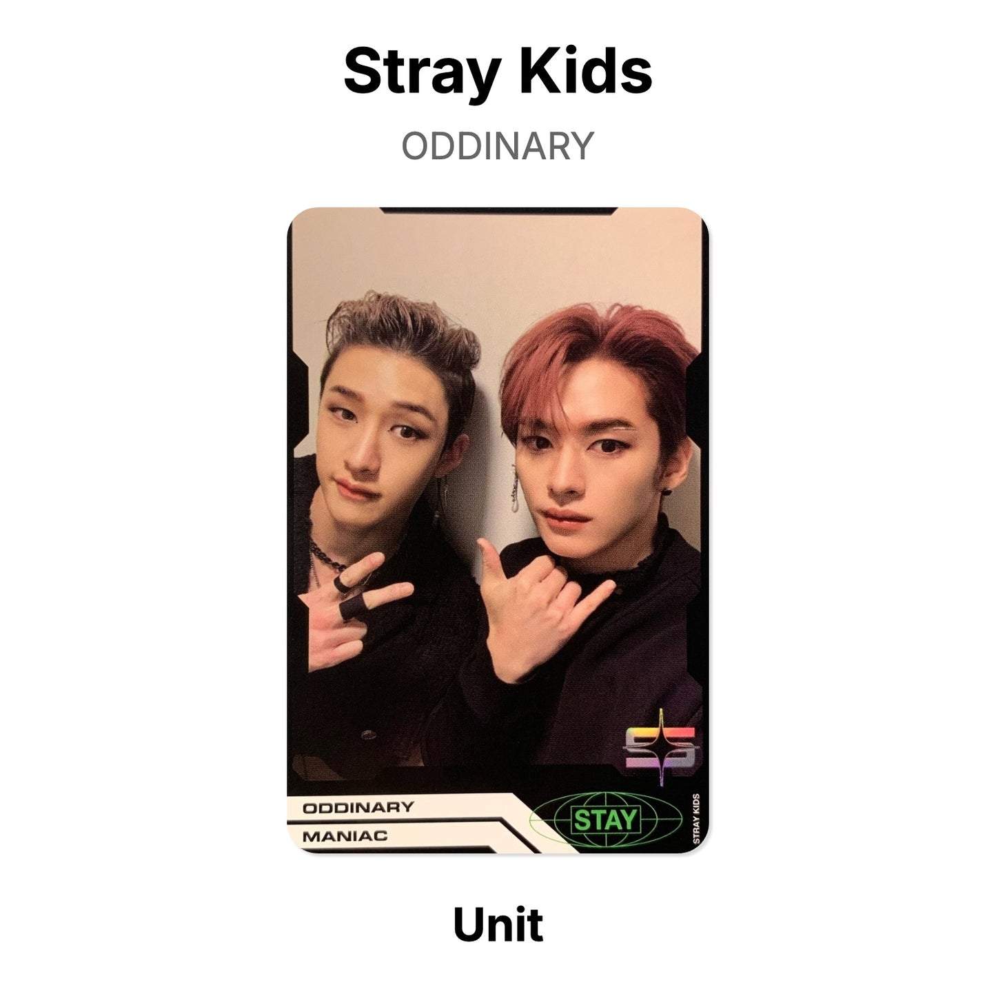 Stray Kids ODDINARY photocard oficial
