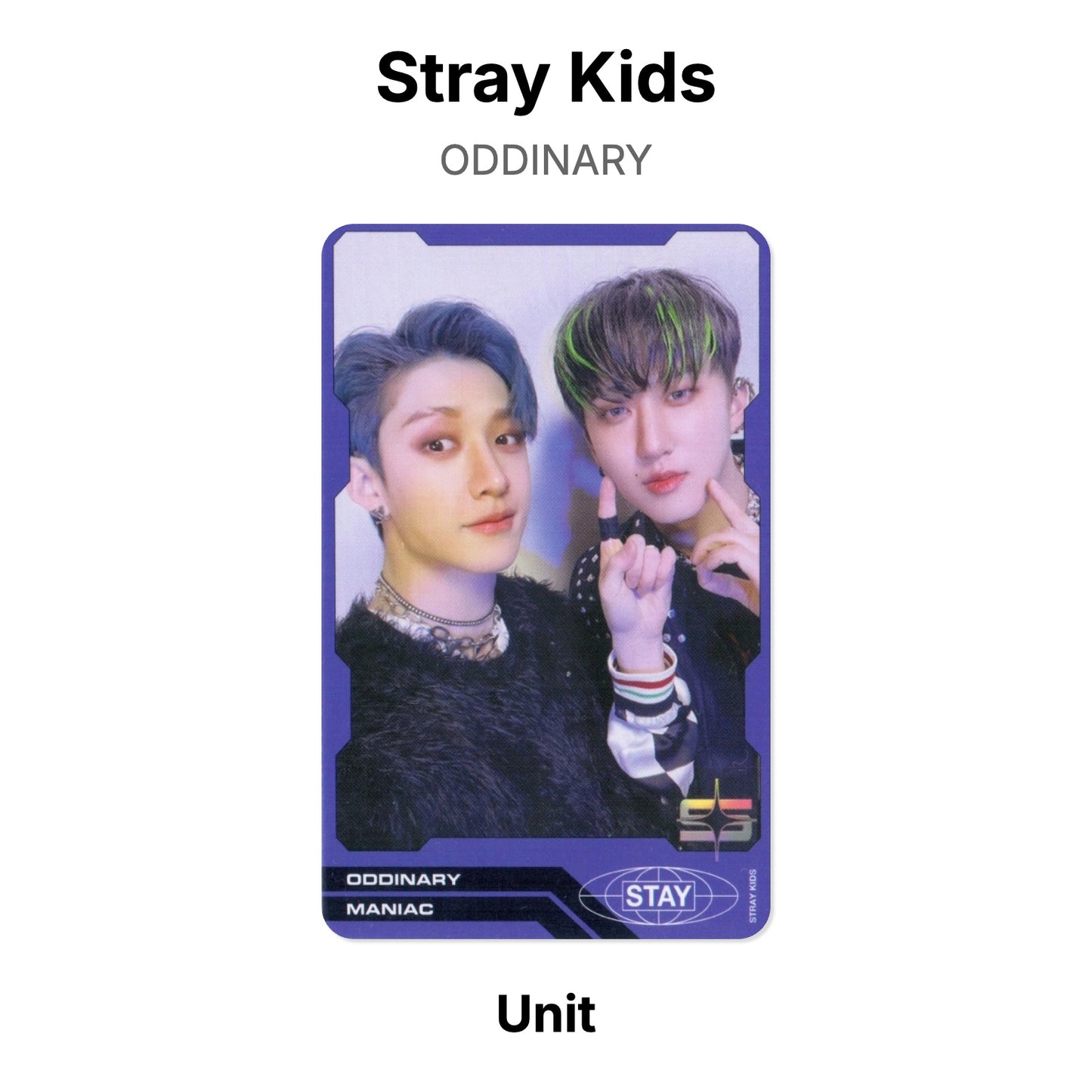 Stray Kids ODDINARY photocard oficial