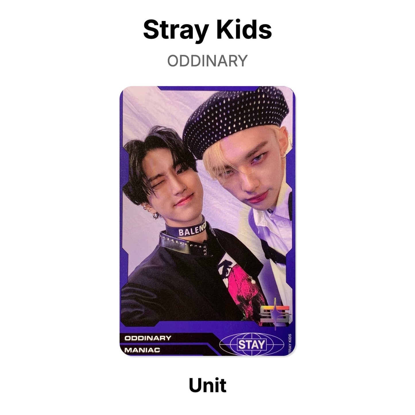 Stray Kids ODDINARY photocard oficial