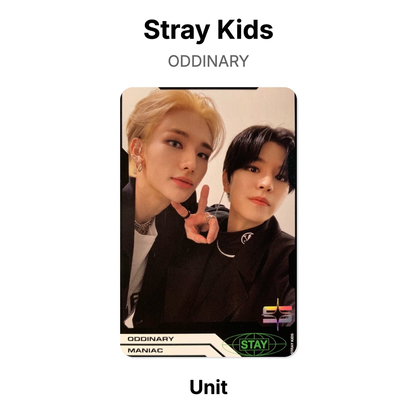 Stray Kids ODDINARY photocard oficial