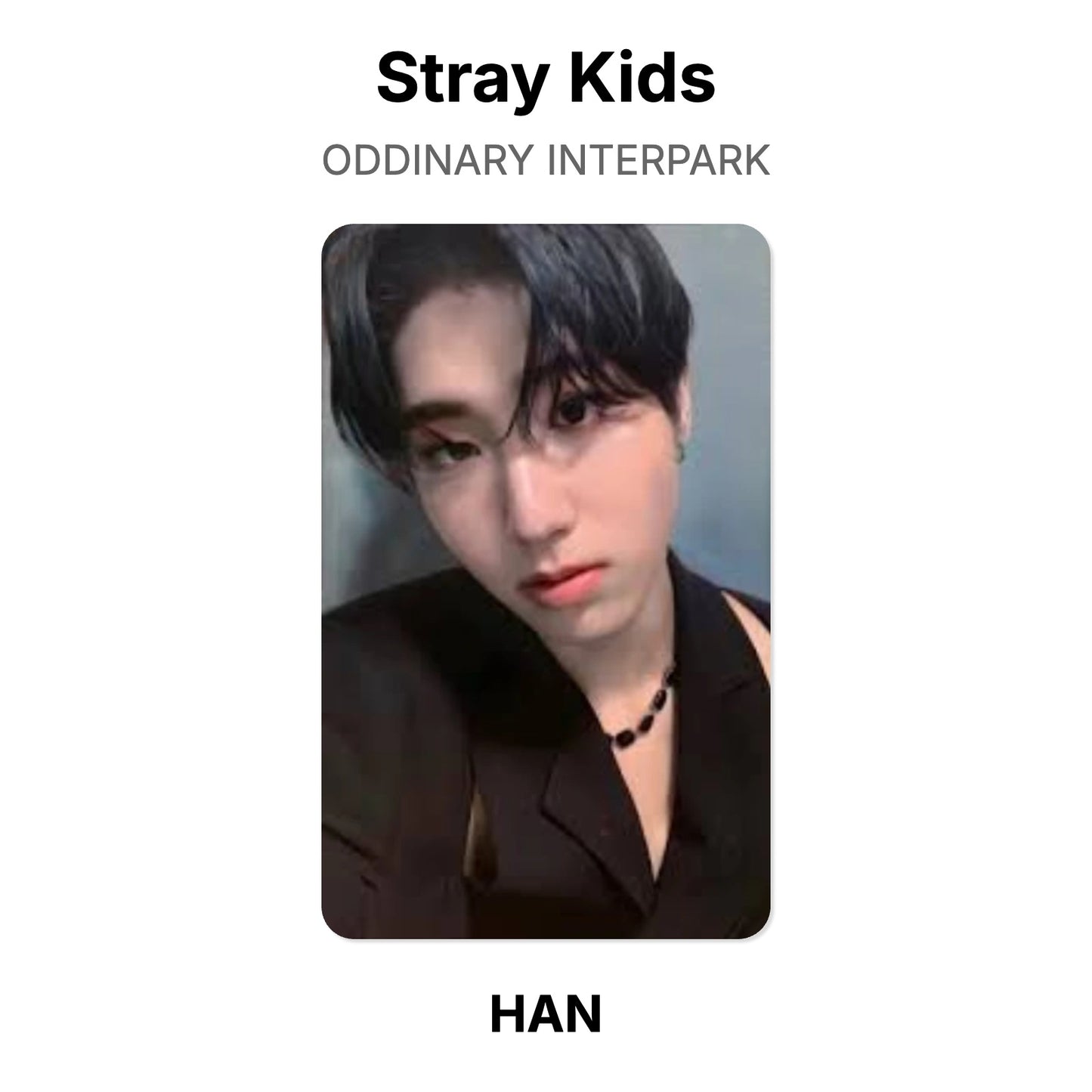 Stray Kids ODDINARY INTERPARK официальная фотокарта