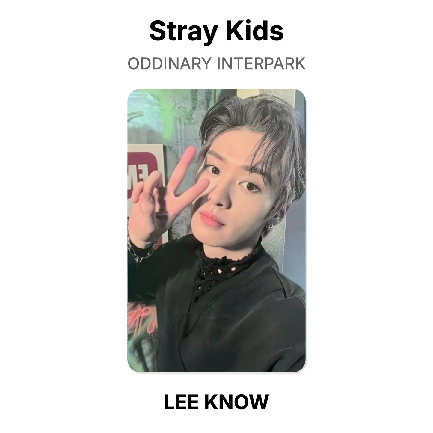 Stray Kids ODDINARY INTERPARK официальная фотокарта