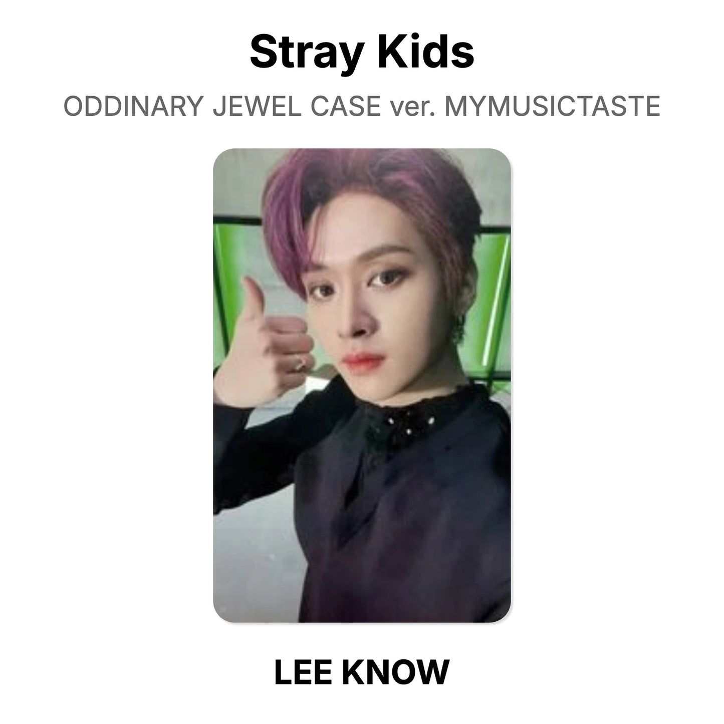 Stray Kids ODDINARY JEWEL CASE ver. MYMUSICTASTE 公式フォトカード