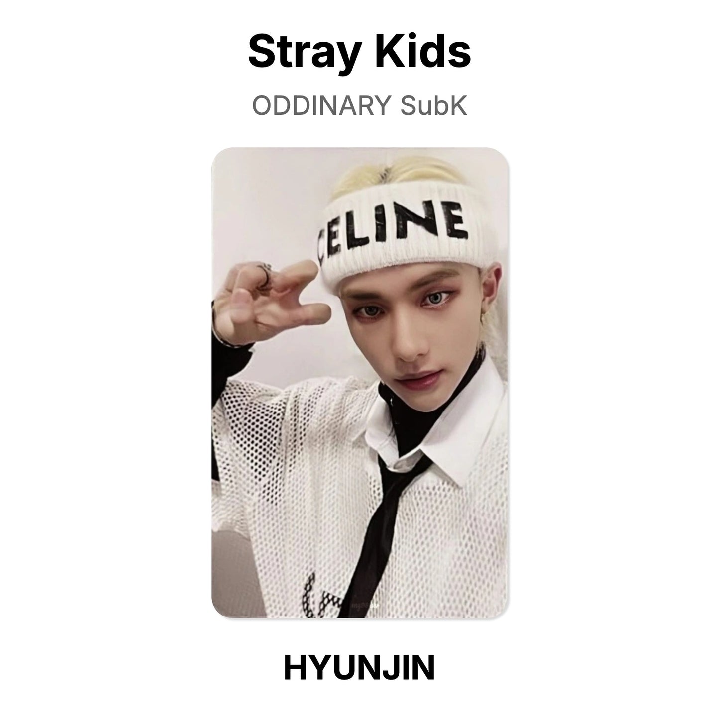 Stray Kids ODDINARY SubK virallinen Photocard