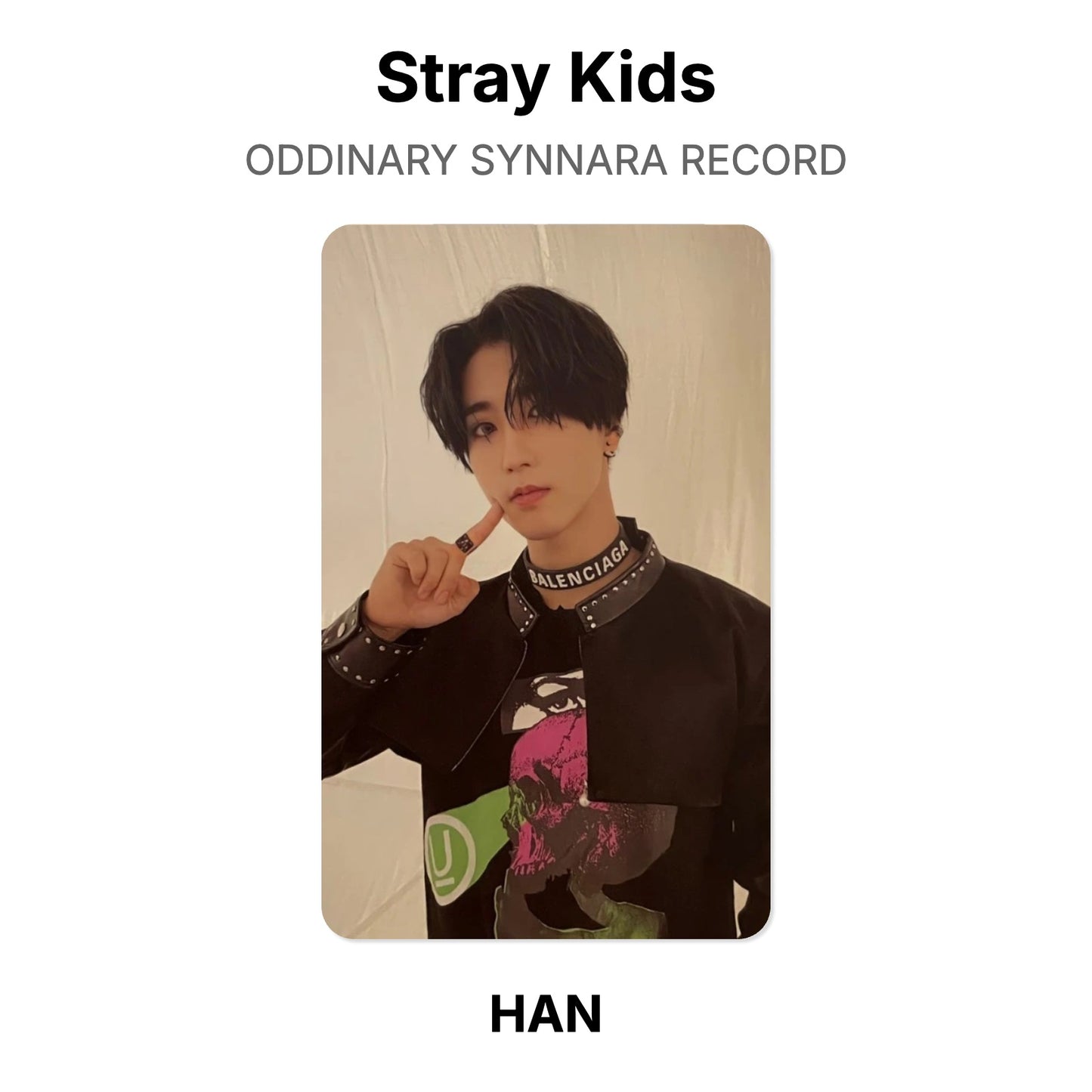 Stray Kids ODDINARY SYNNARA RECORD Official Photocard