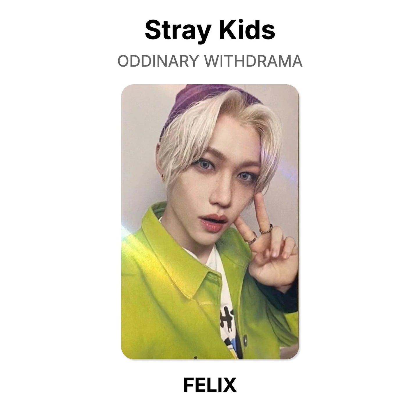 Stray Kids ODDINARY WITHDRAMA photocard ufficiale