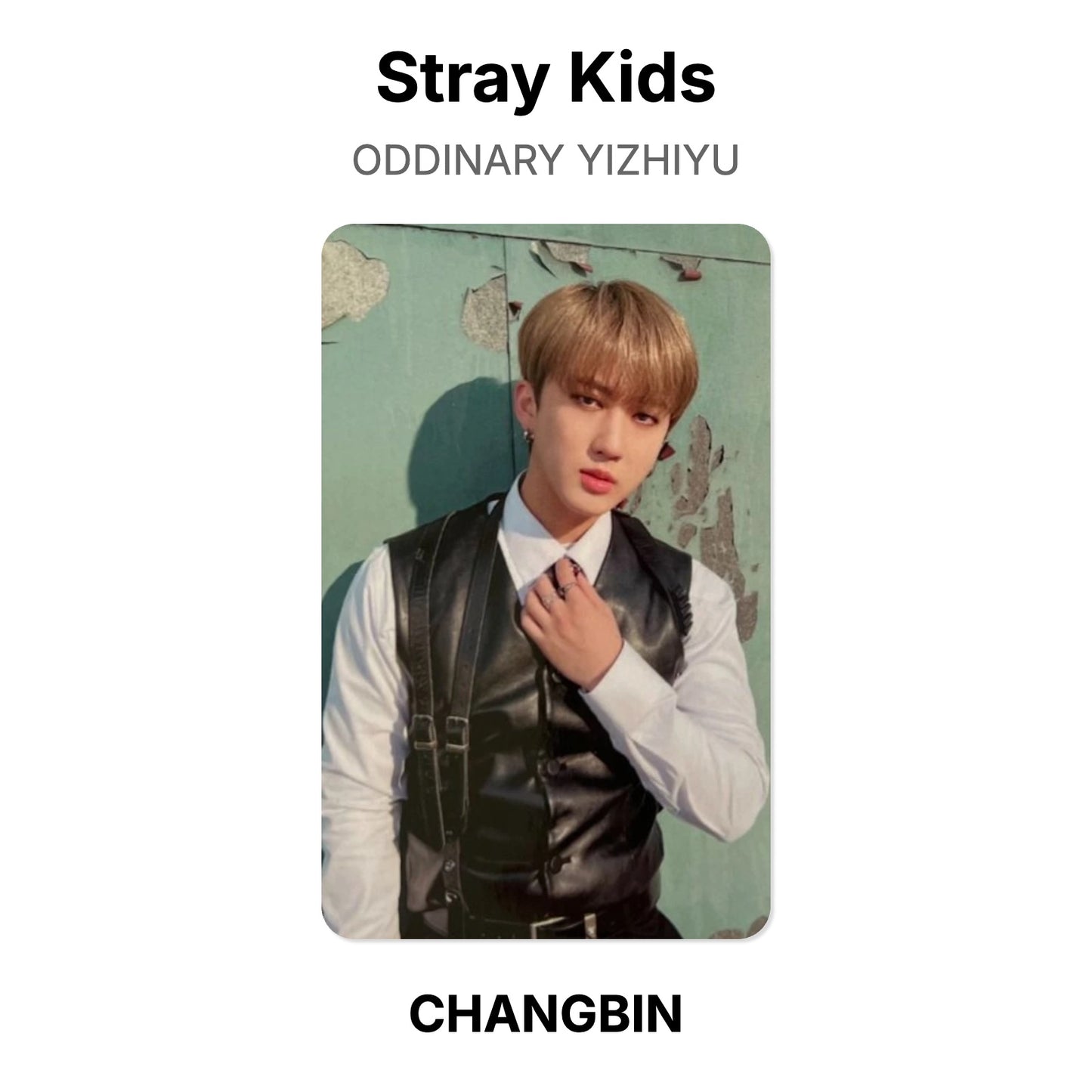 Stray Kids ODDINARY YIZHIYU Official Photocard