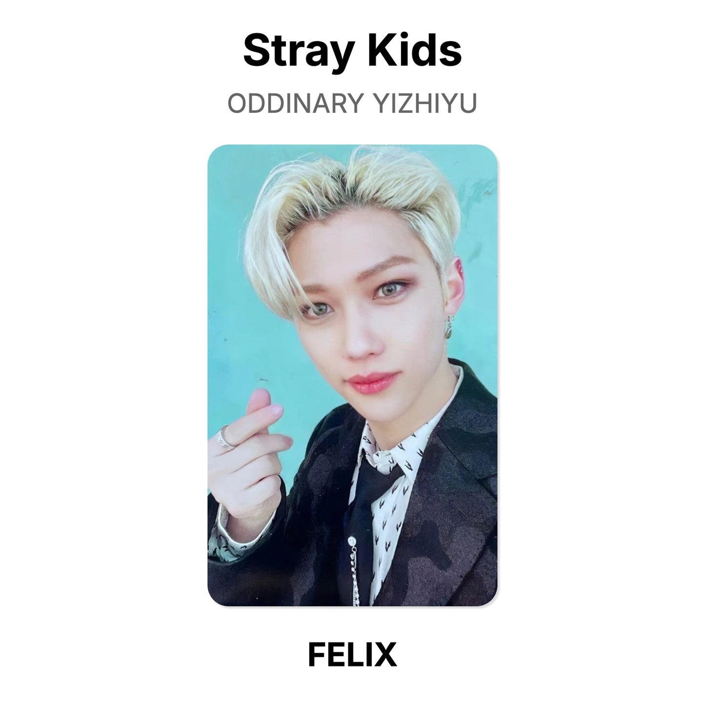 Stray Kids ODDINARY YIZHIYU Official Photocard