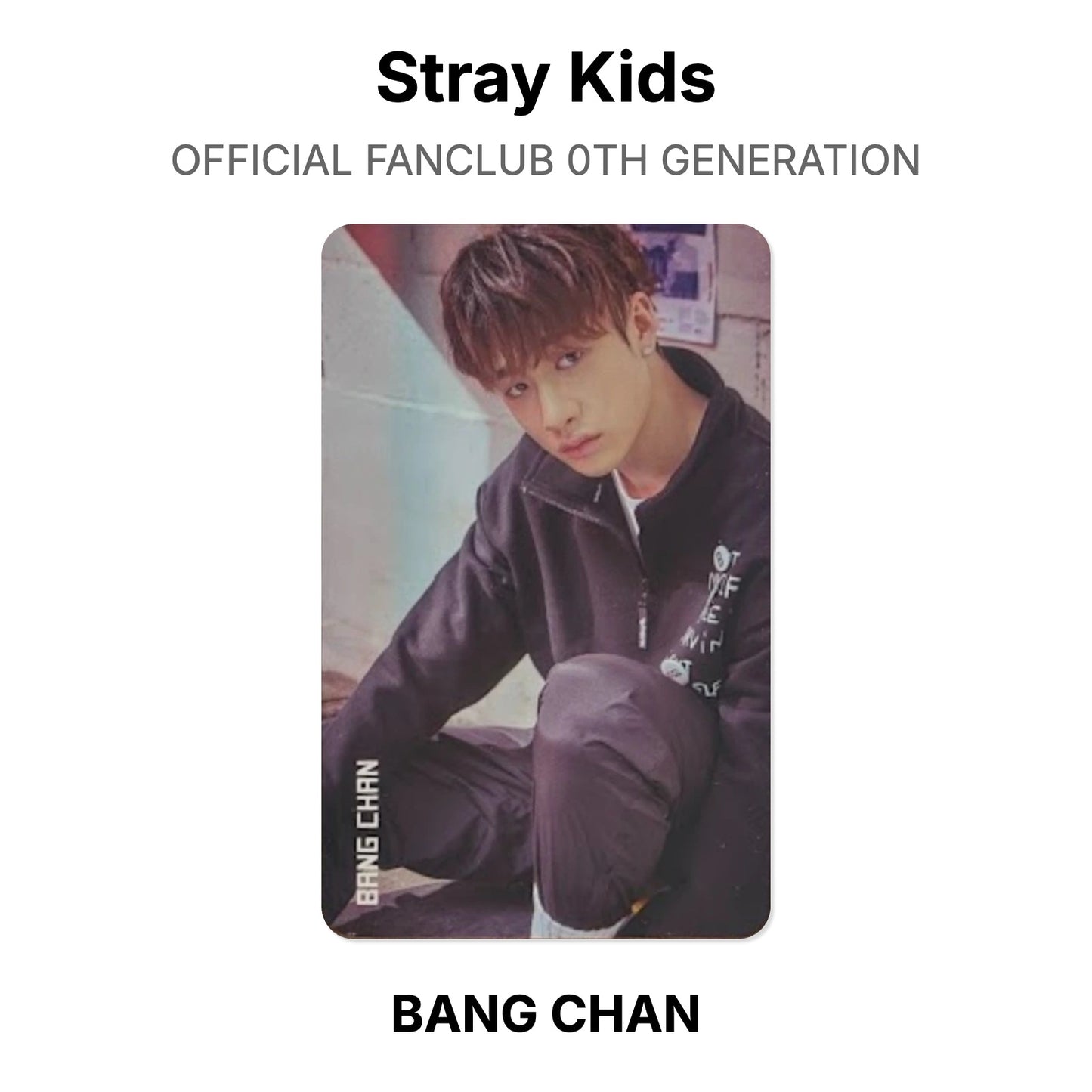 Stray Kids OFFICIAL FANCLUB 0TH GENERATION photocard oficial