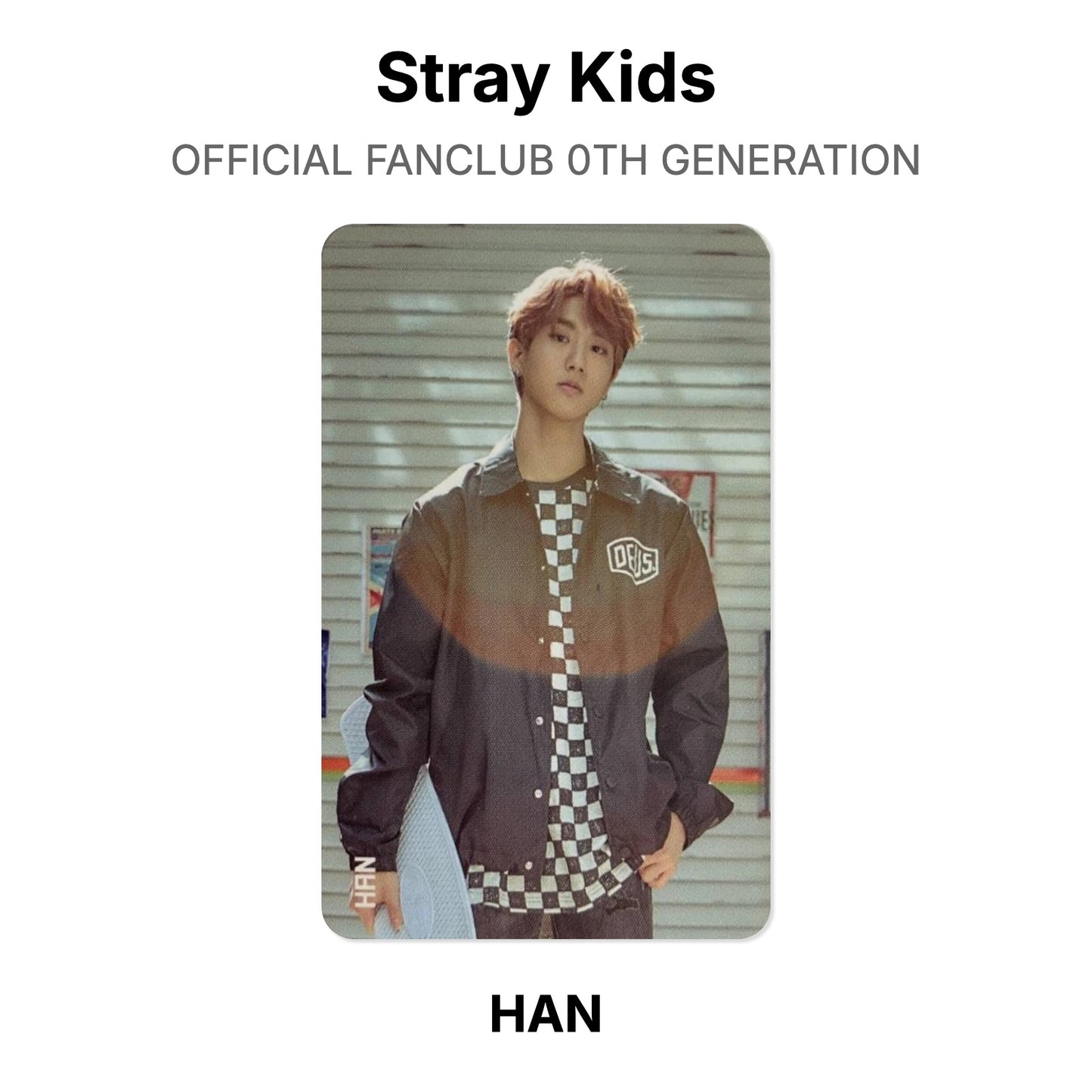 Stray Kids OFFICIAL FANCLUB 0TH GENERATION photocard oficial