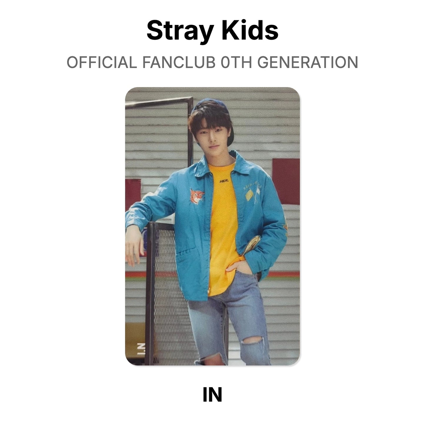 Stray Kids OFFICIAL FANCLUB 0TH GENERATION photocard oficial