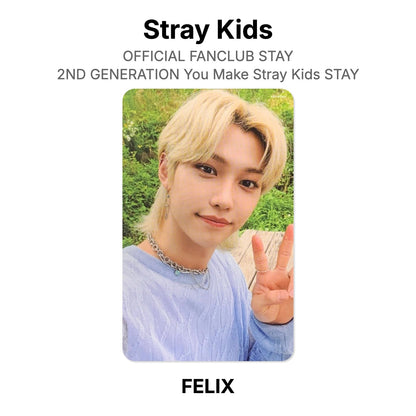 Stray Kids OFFICIAL FANCLUB STAY 2ND GENERATION You Make Stray Kids STAY photocard resmi