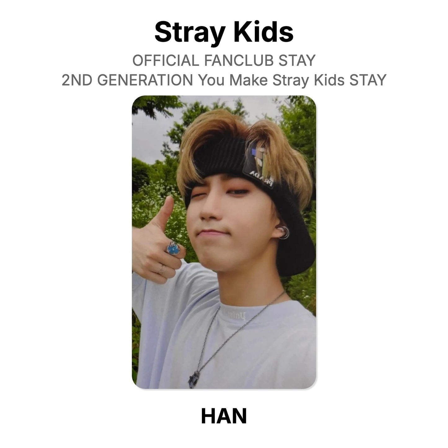 Stray Kids OFFICIAL FANCLUB STAY 2ND GENERATION You Make Stray Kids STAY photocard resmi