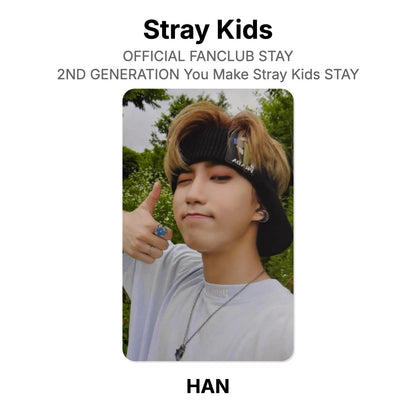 Stray Kids OFFICIAL FANCLUB STAY 2ND GENERATION You Make Stray Kids STAY photocard resmi