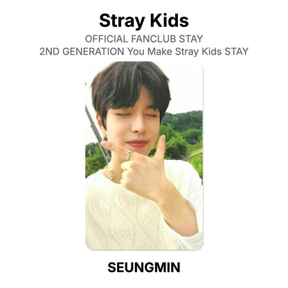 Stray Kids OFFICIAL FANCLUB STAY 2ND GENERATION You Make Stray Kids STAY photocard resmi
