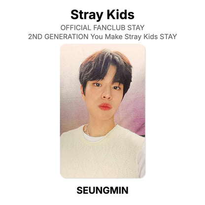 Stray Kids OFFICIAL FANCLUB STAY 2ND GENERATION You Make Stray Kids STAY photocard resmi