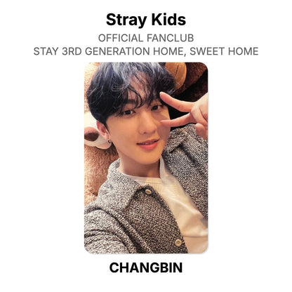 Stray Kids OFFICIAL FANCLUB STAY 3RD GENERATION HOME, SWEET HOME photocard oficial