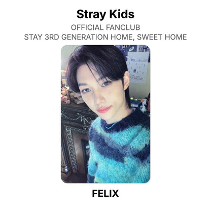Stray Kids OFFICIAL FANCLUB STAY 3RD GENERATION HOME, SWEET HOME photocard oficial