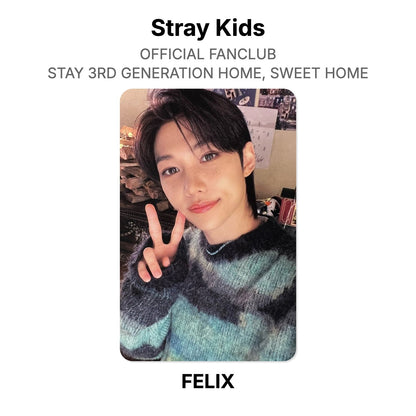 Stray Kids OFFICIAL FANCLUB STAY 3RD GENERATION HOME, SWEET HOME photocard oficial