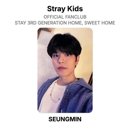 Stray Kids OFFICIAL FANCLUB STAY 3RD GENERATION HOME, SWEET HOME photocard oficial
