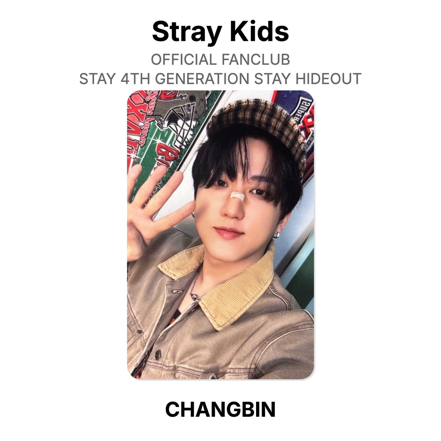 Stray Kids OFFICIAL FANCLUB STAY 4TH GENERATION STAY HIDEOUT photocard oficial