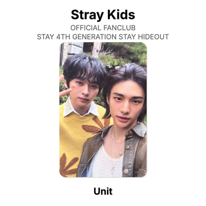 Stray Kids OFFICIAL FANCLUB STAY 4TH GENERATION STAY HIDEOUT photocard oficial