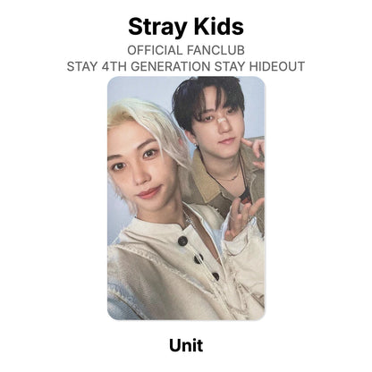 Stray Kids OFFICIAL FANCLUB STAY 4TH GENERATION STAY HIDEOUT photocard oficial