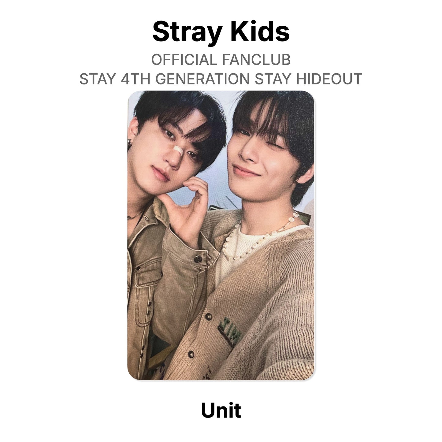 Stray Kids OFFICIAL FANCLUB STAY 4TH GENERATION STAY HIDEOUT photocard oficial