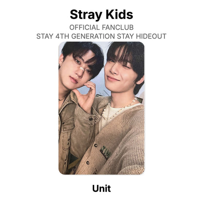 Stray Kids OFFICIAL FANCLUB STAY 4TH GENERATION STAY HIDEOUT photocard oficial