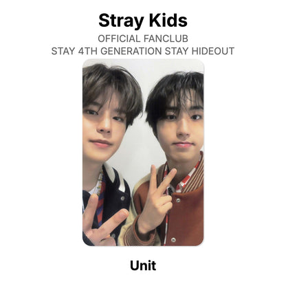 Stray Kids OFFICIAL FANCLUB STAY 4TH GENERATION STAY HIDEOUT photocard oficial