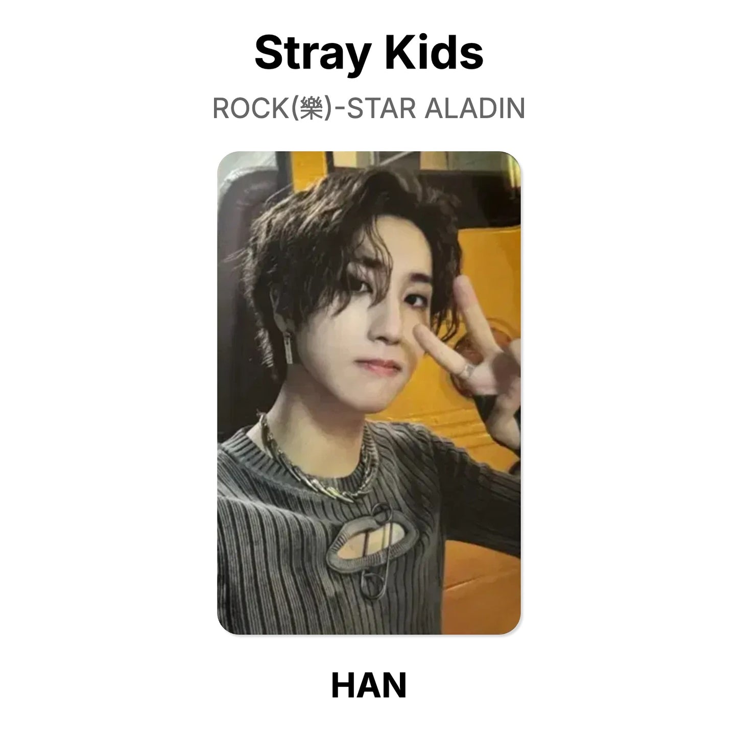 Stray Kids ROCK(樂)-STAR ALADIN photocard ufficiale