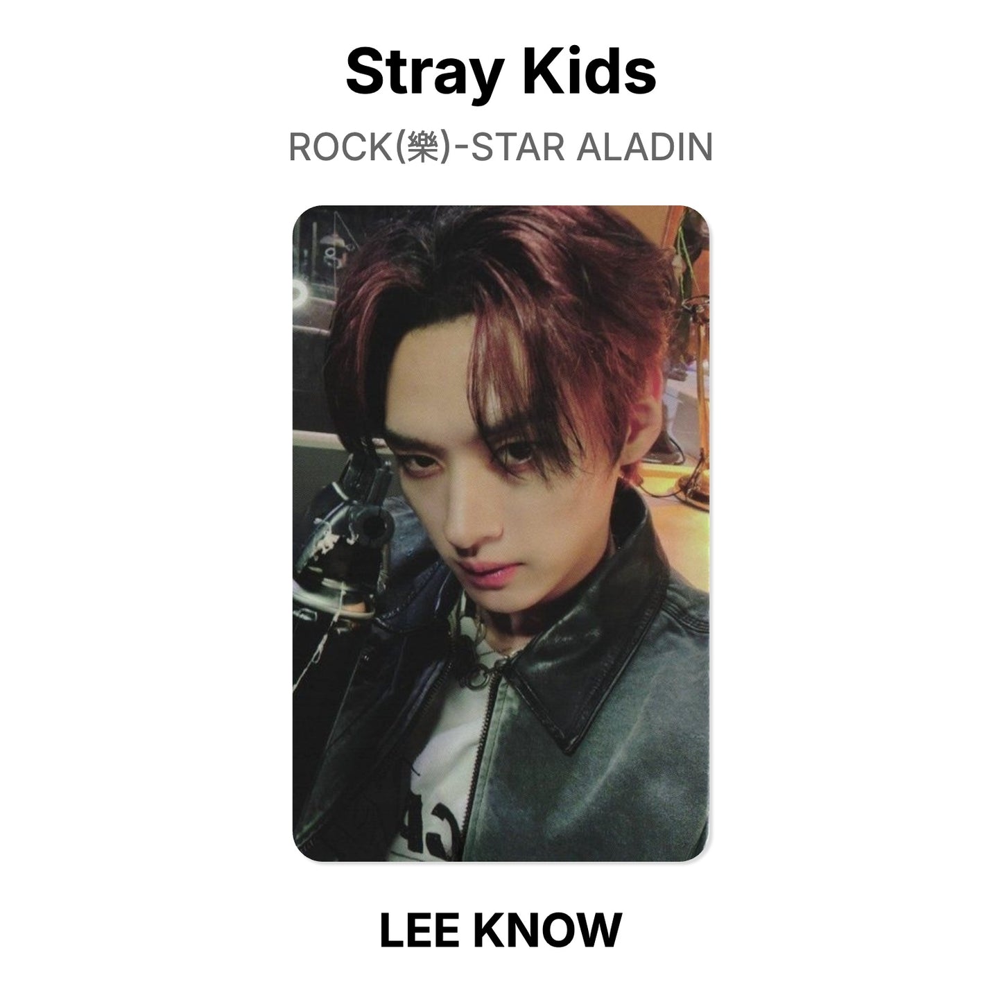 Stray Kids ROCK(樂)-STAR ALADIN photocard ufficiale