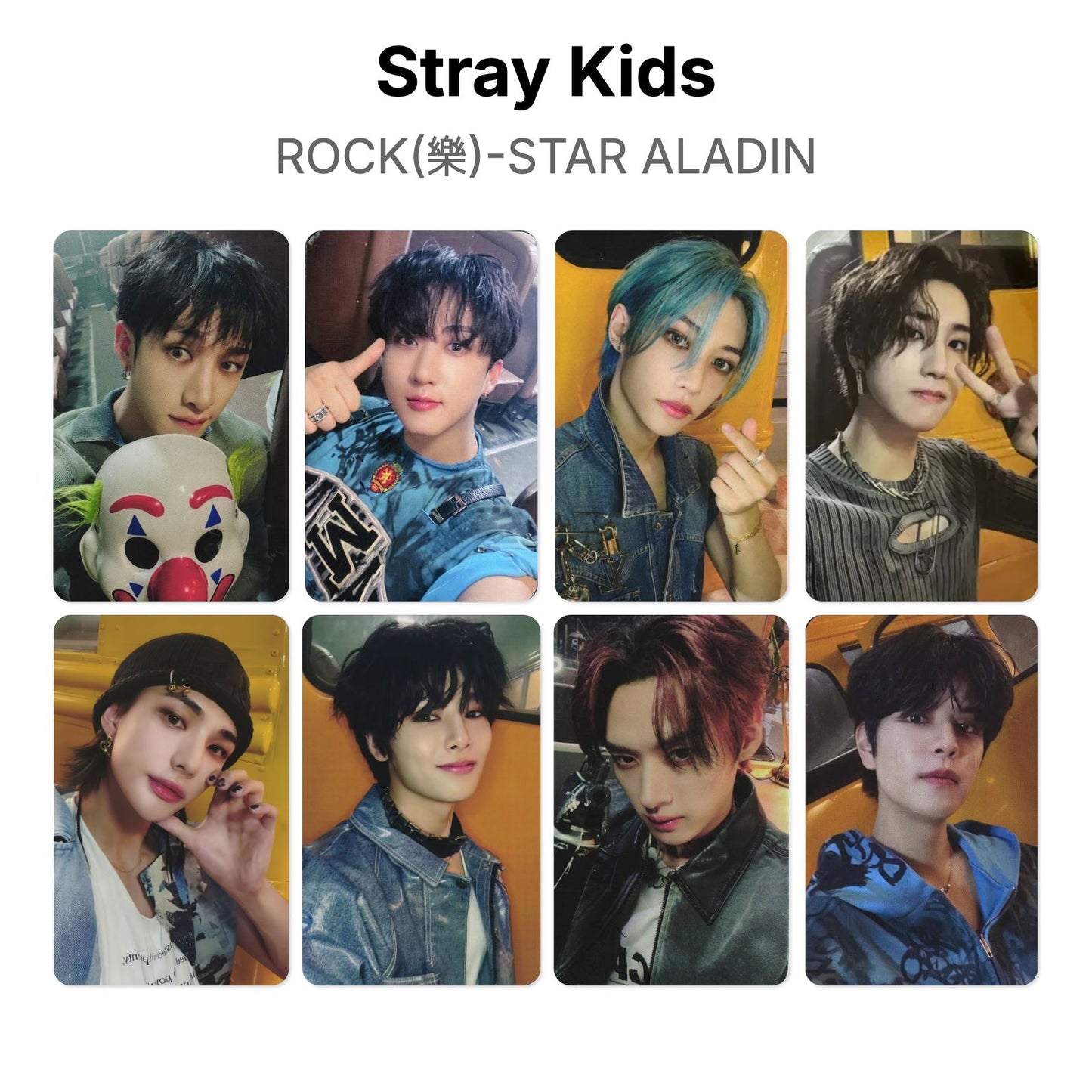 Stray Kids ROCK(樂)-STAR ALADIN photocard ufficiale