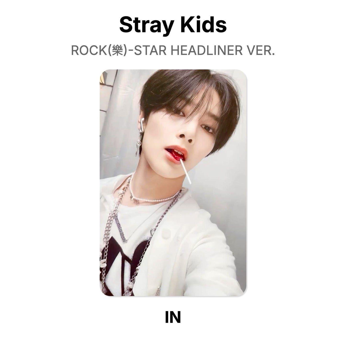 Stray Kids ROCK(樂)-STAR HEADLINER VER. Offizielle Photocard
