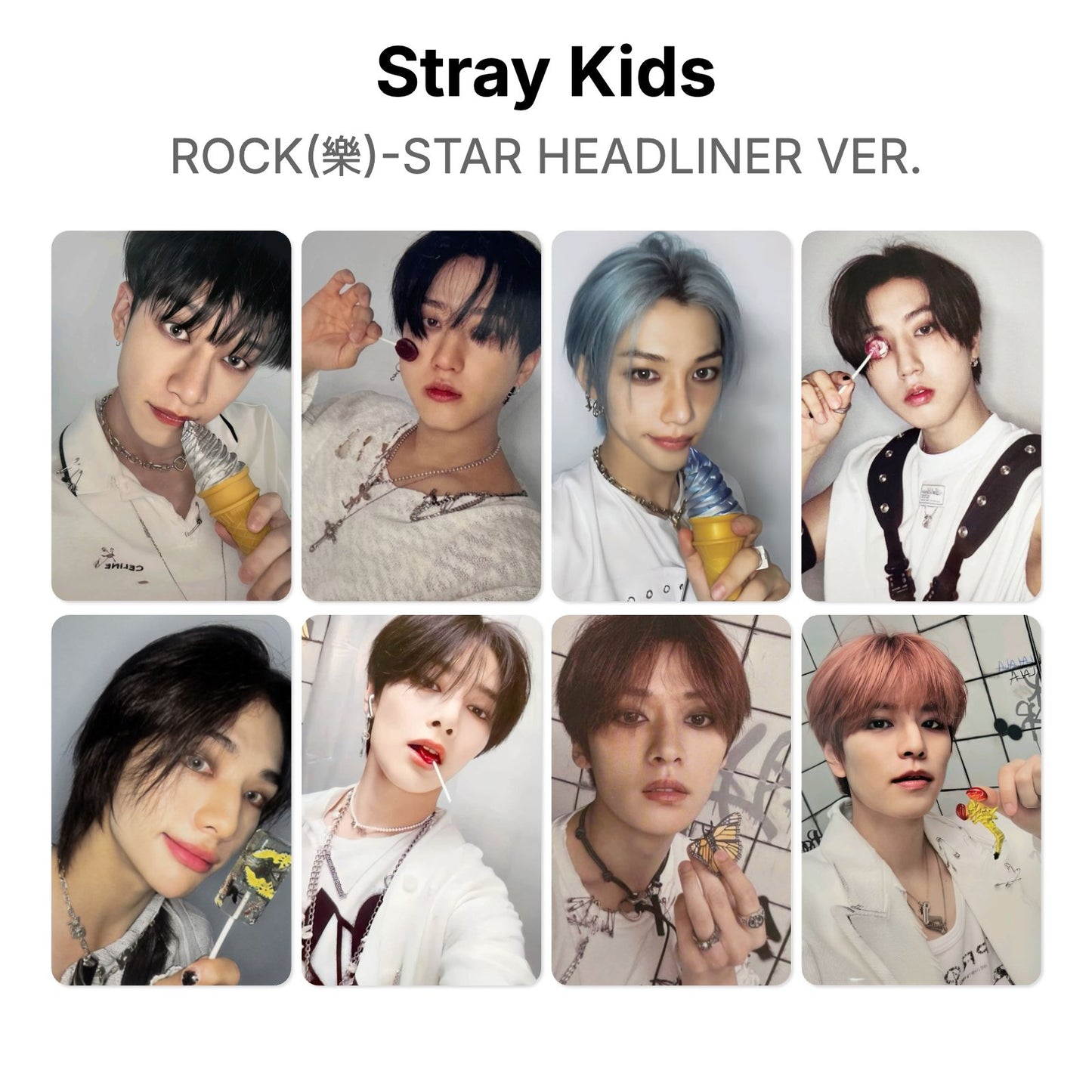 Stray Kids ROCK(樂)-STAR HEADLINER VER. Offizielle Photocard