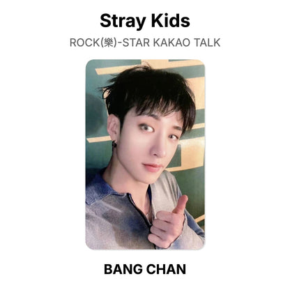 Stray Kids ROCK(樂)-STAR KAKAO TALK โฟโต้การ์ดของแท้