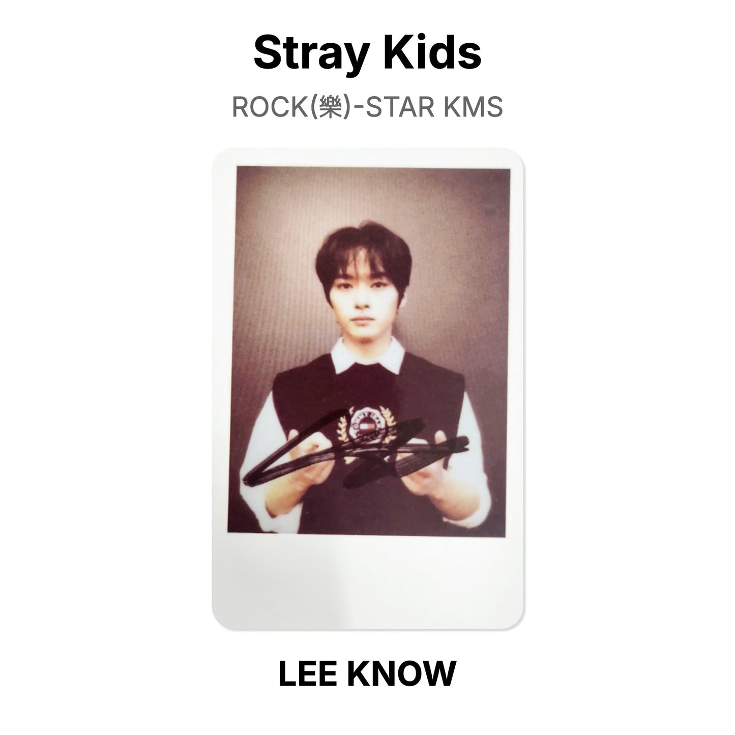 Stray Kids ROCK(樂)-STAR KMS Official Photocard