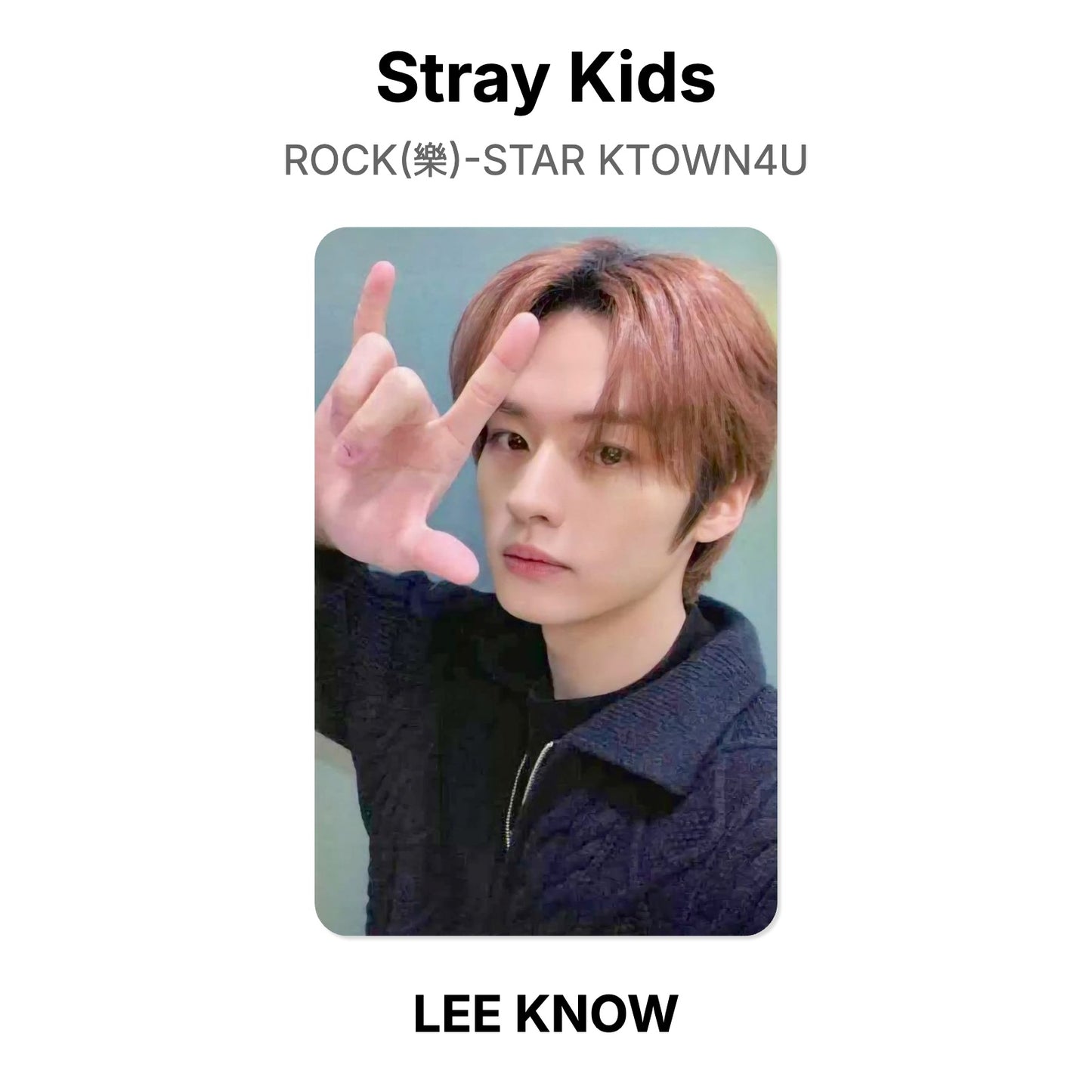 Stray Kids ROCK(樂)-STAR KTOWN4U photocard chính hãng