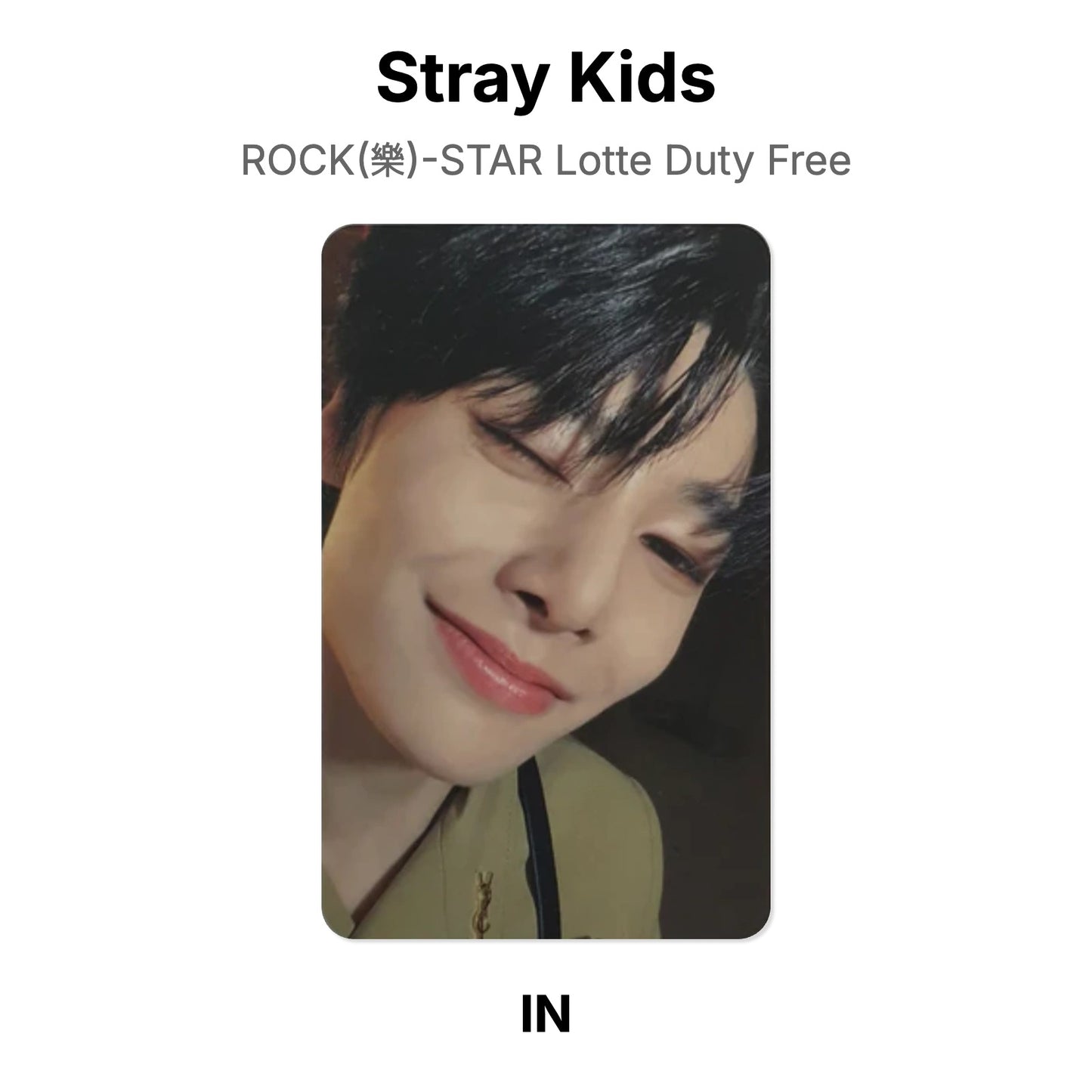 Stray Kids ROCK(樂)-STAR Lotte Duty Free photocard oficial