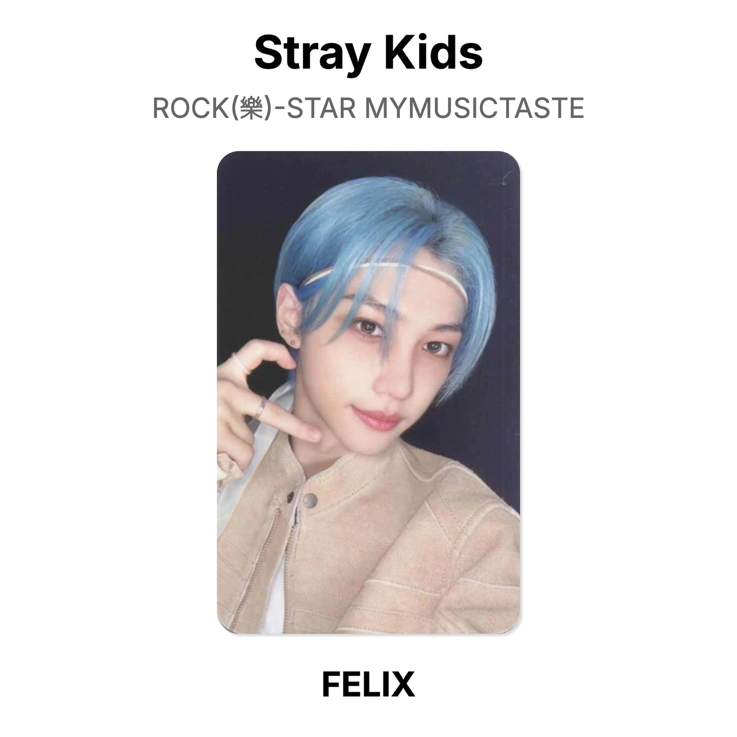 Stray Kids ROCK(樂)-STAR MYMUSICTASTE photocard oficial