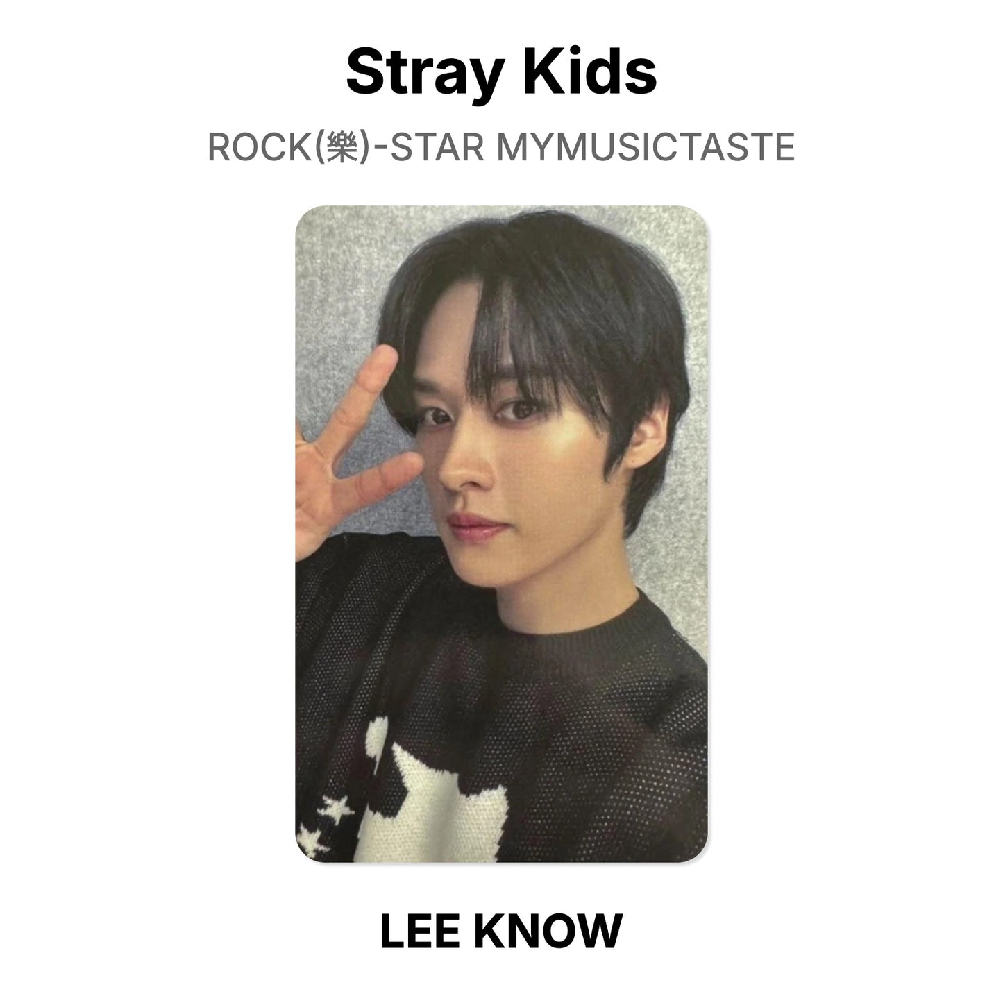 Stray Kids ROCK(樂)-STAR MYMUSICTASTE photocard oficial
