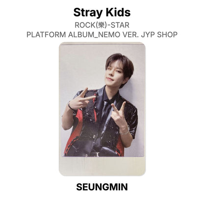 Stray Kids ROCK(樂)-STAR PLATFORM ALBUM_NEMO VER. JYP SHOP photocard officielle