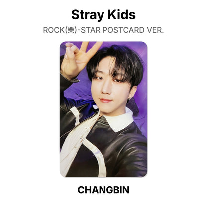 Stray Kids ROCK(樂)-STAR POSTCARD VER. Offizielle Photocard
