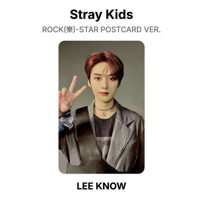 Stray Kids ROCK(樂)-STAR POSTCARD VER. Offizielle Photocard